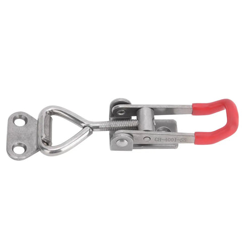 Rock Solid Heavy Duty Toggle Clamp Clip Adjustable Latch For Quick Fixturing 150kg Clamp Power 304 Stainless Steel GH-4001-SS