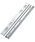 22 Inch Full Extension Ball Bearing Drawer Slides Side Mount 5 Pair Heavy Duty Zinc Plated Steel Quiet Smooth Glide 100 LB Capacity