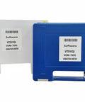Vibe Meter Vibrometer For Machinery With RS232 Software And USB Cable Measures 0.01 To 400 mm/s For Onsite Quality Control, Commissioning, And Predictive Maintenance. Blue VTSYIQI VOM-7695 vibration meter case and software box.