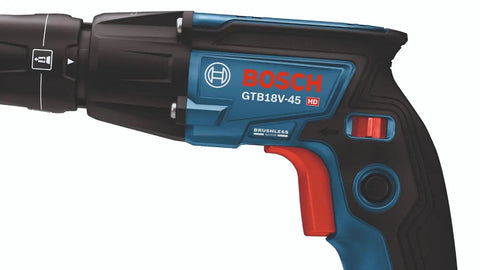 Auto Feed Attachment For GTB18V-45 Screwgun Lets You Fasten Screws Quickly In Repeatable Rows With Minimal Refills, close-up view