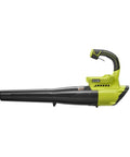 Heavy Duty Cordless Leaf Blower With Jet Fan Tech And Forty Volt Setup Sending Out One Fifty Five MPH Winds As It Eats Through Leaves Mud And Branches Way Faster Than Some Dude Would Expect From Cordless Gear, side view.