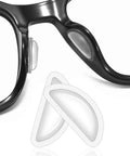 Soft Silicone Eyeglass Nose Pads With Adhesive Air Chamber Cushion 3.5mm Heightened Nose Pads For Plastic Frames D Shaped Comfort