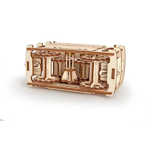 3D Mechanical Tram Kit Build Your Own Vintage Streetcar Model With Gears And Moving Parts Hands On STEM Puzzle For Adults And Teens Satisfying Build Realistic Motion And Fun To Play, wood tram kit