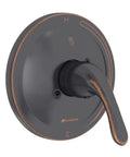 Refurbished 1-Handle 1-Spray Tub And Shower Faucet In Bronze, Tested And Certified To Look And Work Like New, side view