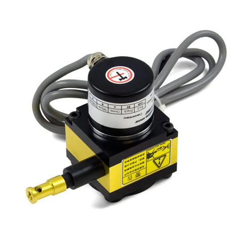1000mm Draw Wire Linear Displacement Sensor With Incremental Encoder CESI S1000 Pushpull Output, 0.1mm Per Pulse Resolution, 1m Shielded Cable