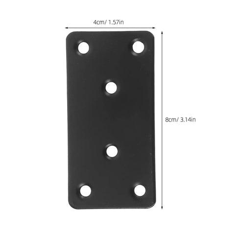 10 Pack Stainless Steel Flat Mending Plates 3.15 By 1.57 Inches 0.08 Inch Thick With Holes For Easy No Weld Install On Metal Projects