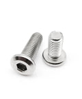 304 Stainless Steel Large Flat Hex Socket Head Connector Rivets for Furniture and Bed Frames M8 85mm 5 Pieces Heavy Duty Hex Bolts