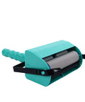 Professional Five Inch Knurling Decorator Roller With Comfortable Anti Slip Handle showing vibrant green color and textured roller.