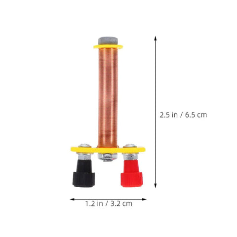 Two Pack T Shaped Solenoid Electromagnet Coil Kit For Hands On Physics Experiments Copper Wire Induction Learning Tool