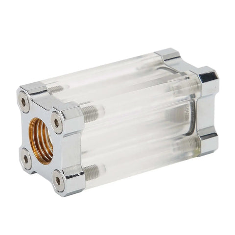 Check out this slick EABCHAML 40 Mesh Inline Water Cooling Filter with a clear acrylic body and G1/4 threads.