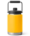 Yellow Rambler Half Gallon Jug With MagCap Vacuum Insulated Stainless Steel No Sweat Design for Cold or Hot Drinks