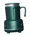 Level Up Your Daily Sip Routine With This 2 In 1 Beverage Warmer Coaster Plate in sleek green, featuring an ergonomic handle and non-slip base.