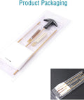 Air Rifle And Pistol Barrel Cleaning Kit For.177 And.22 Calibers, Copper Brush Set in clear packaging