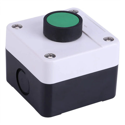 One Button Control Box For Electric Gate Opener with large push to make switch, heavy duty ABS housing, weatherproof for indoor outdoor use