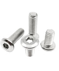 Flat Hex Socket Head Bolts Set For DIY Furniture And Projects M3x6mm 304 Stainless Steel A2 70 50 Pieces