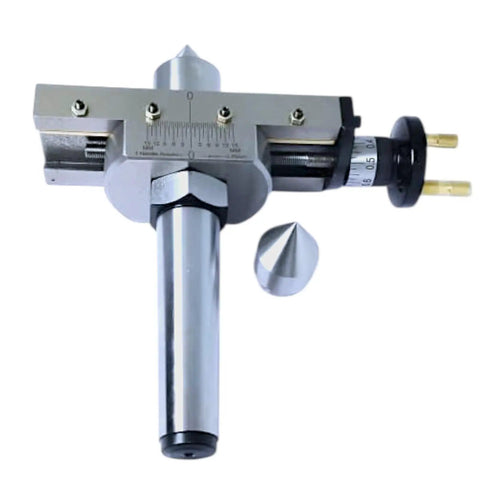 Tailstock Taper Turning Attachment With Revolving And Dead Centers For Lathe Pro Grade Precise 0.75mm Per Rotation