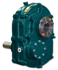 Hella Reliable Screw Conveyor Reducer Featuring Dual Stage 25:1 Gear Reduction And Belt Driven Input, robust design with metallic housing.