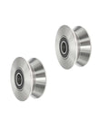 Stainless Steel Sliding Gate Wheel With V Groove Roller For Beefy Heavy Duty Gates And Garage Doors Smooth Ball Bearing Track