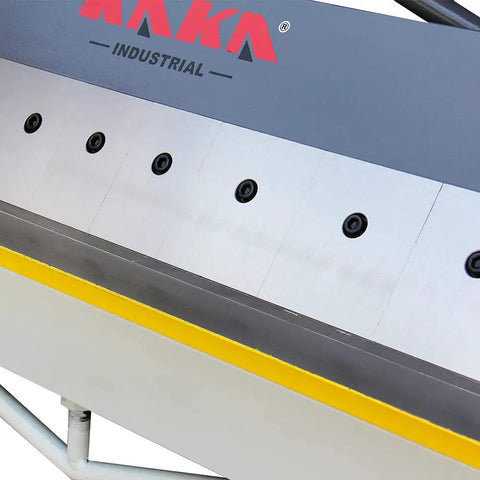 Built Tough 48 Inch Box And Pan Sheet Metal Brake Handling 16 Gauge Mild Steel With Quick Swap Fingers And Zero Drag Blade Gap Adjust For No Hassle Fabrication On A Busy Shop Floor