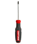 Heavy Duty Phillips Screwdriver With Bi Material Grip And Ph 1 X 3 Inch Shaft Featuring Black Oxide Tip for precision fasteners.