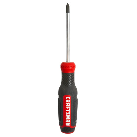 Heavy Duty Phillips Screwdriver With Bi Material Grip And Ph 1 X 3 Inch Shaft Featuring Black Oxide Tip for precision fasteners.