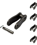4 Pack C2050 Conveyor Roller Chain Offset Link Set, Heavy Duty And Wear Resistant, 1.25 Inch Pitch, Premium Carbon Steel For Durable C2050 Chain Links, Easy Replacement For Beefed Up Industrial Conveyors.