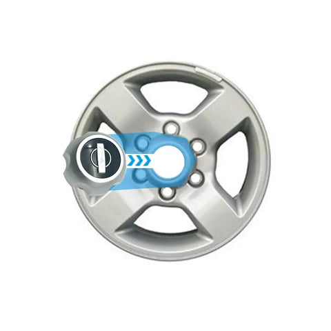 Four Pack Silver Wheel Hub Center Caps For Nissan Frontier And Xterra 2000-2004 16 Inch Wheels Fits 40315-7Z100 aluminum look