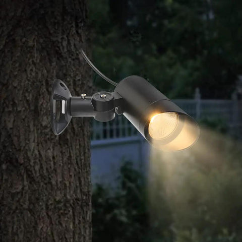 30W LED Landscape Spotlight 12V Low-Voltage Outdoor Lighting, 3000K Warm White, IP65 Waterproof, Ultra Narrow Beam, Ground, Wall Mount for Flag Poles, Trees, Patio, Garden, Pathway, 2 Pack