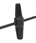 Heavy Duty Broken Screw Extractor Kit For Plumbers With Chrome Steel Dual Head Design To Pull Damaged Bolts From Faucet Pipes And Make Quick Home Repairs Without A Hassle, black dual-head extractor