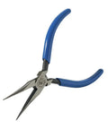 5 Inch Needle Nose Pliers With Spring Loaded Action And Extra Slim Profile For Tight Spots And Close Quarter Work, Curved Handles