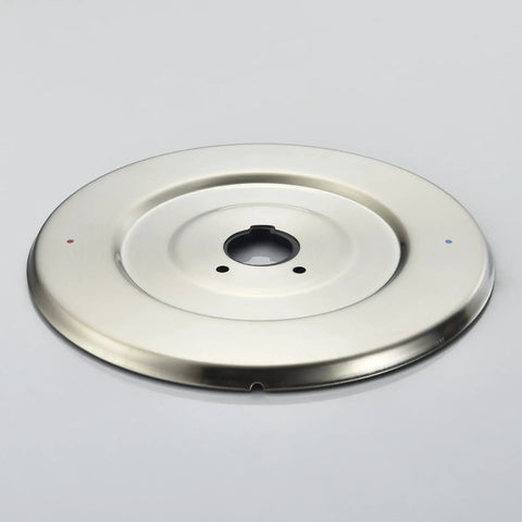 Chateau One Handle Tub And Shower Escutcheon Replacement In Brushed Nickel Durable All Metal Plate With Universal Fit