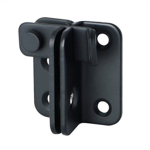Heavy Duty Stainless Steel Sliding Bolt Door Latch With A Brushed Finish For Secure Gate Closure And Reliable Drawer Security That Is Tough As Nails And Holds Its Ground Perfectly, close up view showing the latch mechanism.