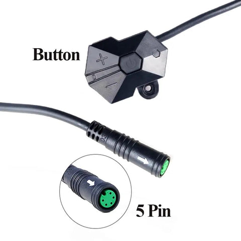 Replacement TFT Colored Display cable connector and button for Electric Bike Odometer and Speed Meter BBS01 BBS02 BBSHD UART 5.0 5.8