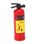 Dope Scale RC Car Fire Extinguisher Prop lightweight portable rescue gear realistic red decor solid build for axial scx10 wpl mn rock crawlers, close-up view.