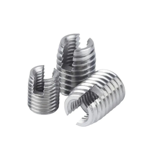 Heavy Duty Stainless Steel Self Tapping Threaded Insert Repair Kit For Stripped Screws, assorted sizes shown.