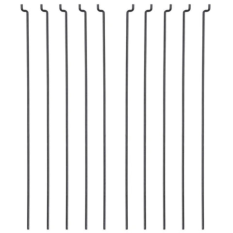 1.2mm by 120mm Steel Z Style RC Push Pull Rods Set, Durable Black Replacement Linkage Rods for Model Aircraft and Boats, Ideal for Servo Systems, Easy Fit, 10 Pack
