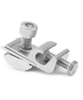 Get 50 Pcs T Nuts For Solar Panel Mounts That Fit Aluminum Rails Securely. Close-up of a silver aluminum T nut fastener.