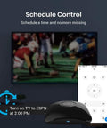 Universal IR RF Remote Hub With 2.4 GHz Wi Fi, coding learning, Alexa compatible, schedule control feature on display