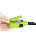 Hand holding IP56 Waterproof Dustproof Shoulder Speaker Microphone For Two Way Radios 2 Pin For Baofeng UV5R BFF8HP Kenwood TK