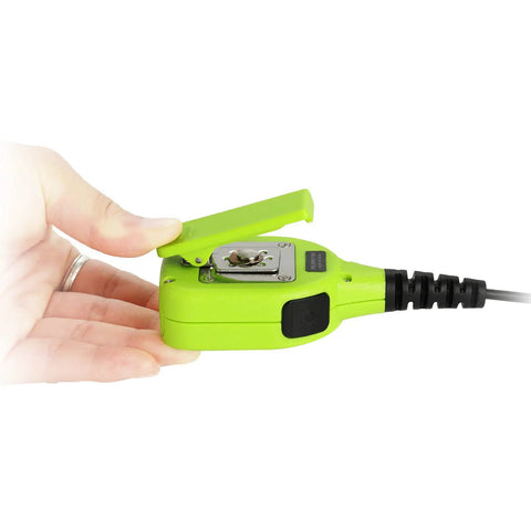 Hand holding IP56 Waterproof Dustproof Shoulder Speaker Microphone For Two Way Radios 2 Pin For Baofeng UV5R BFF8HP Kenwood TK