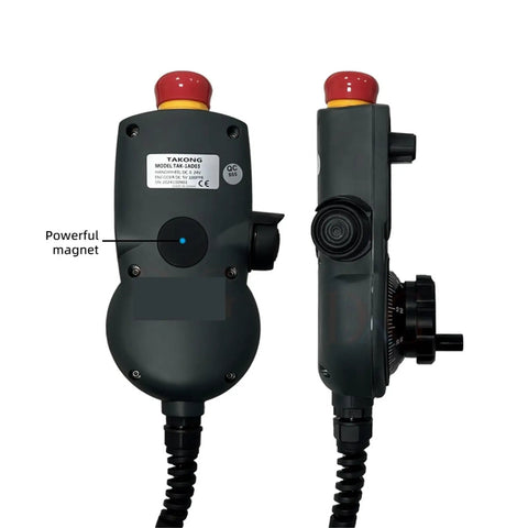 Heavy Duty Replacement Electronic Handwheel Mpg Control For Siemens 6FX2007-1AD03 And 1AD13 Models That Lets You Dial In Precision Like A Boss Without Breaking The Bank, manual CNC handwheel with cable and red emergency stop