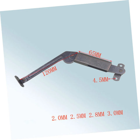 Antique Copper Spring Arm Safety Supports For Cabinets And Wooden Boxes Two Pack Easy To Install And Use in close-up view