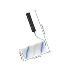 Top Shelf Three Piece Paint Roller Brush Set With Comfort Grip Handle And Ultra Soft Protective Bristles For Slick Wall Coverage, 5.11 in roller.