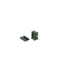 Green Male Quick Zip Plug For SPT-1 18 Gauge Wire 8 Amps A Durable Go-To Electrical Connector For Low Voltage Systems Great For Lighting Ceiling Fans Automotive Wiring And DIY Projects.