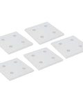 5 Pack Aluminum Joining Plates With Four Holes Vertical Flat Plate Connectors For Frame Building Lightweight Yet Built Tough