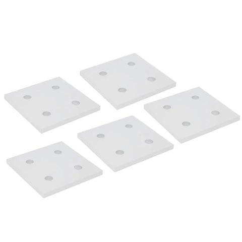 5 Pack Aluminum Joining Plates With Four Holes Vertical Flat Plate Connectors For Frame Building Lightweight Yet Built Tough