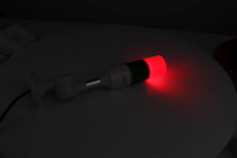 24V LED Indicator Lights for Industrial Machines and Tooling, red illuminated signal alarm light with buzzer tower, 2 layer beacon