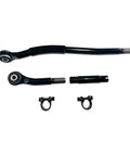 Front Integral Forged Adjustable Track Bar For 0 To 5 Inch Lift On 2014 To 2024 Ram 3500 4WD Beefed Up Heavy Duty Panhard Rod Replacement For Precise Axle Alignment And Strong Off Road Performance, black forged steel parts