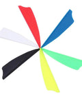 DIY Arrow Fletching Vane Set, 50 Pcs Plastic Arrow Feathers TPU Vanes 2In and 2.5In For Carbon Arrows in assorted colors