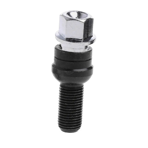 Heavy Duty Alloy Wheel Nuts Compatible With Audi A4 A6 A8 TT Locking Lug Bolt Screws Kit For OE 8D0601139F Strong And Secure Hold, black alloy wheel bolt